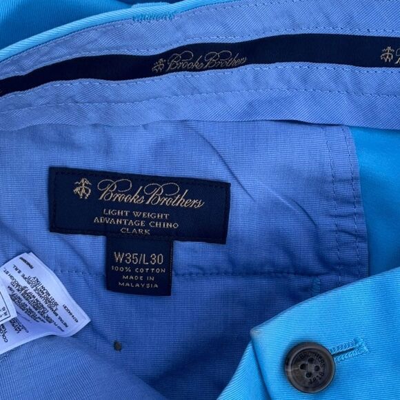 Brooks Brothers Light Blue Men's Pants - Picture 10 of 12
